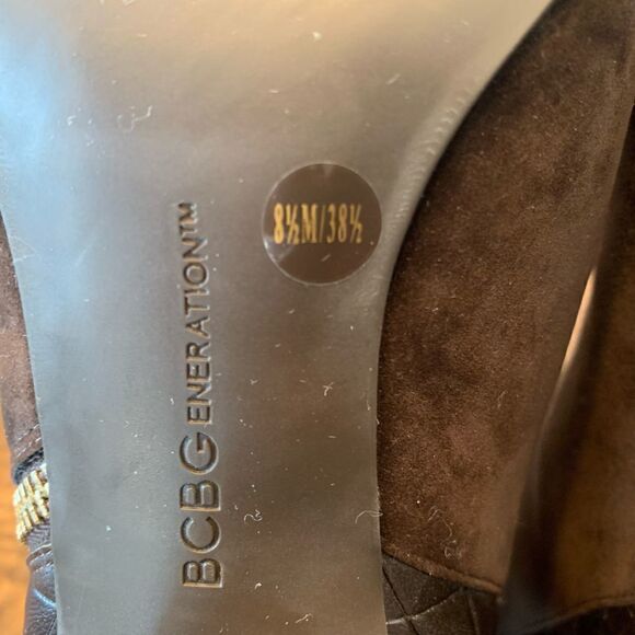 𝅺BCBGeneration “ Dawn” Faux Suede/Leather Ankle Boots 8.5 - Picture 10 of 12